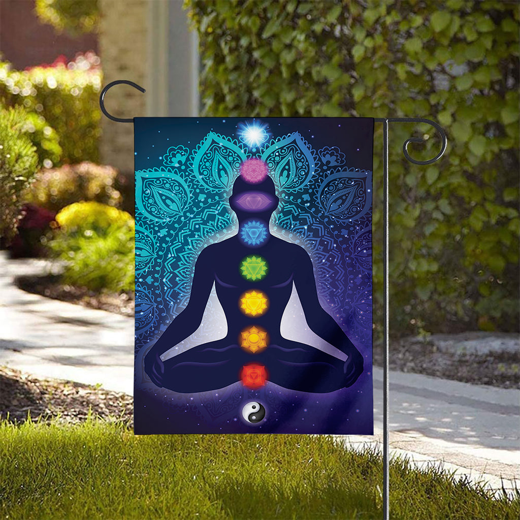 Nine Chakras Aura Print House Flag