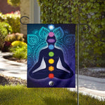 Nine Chakras Aura Print House Flag