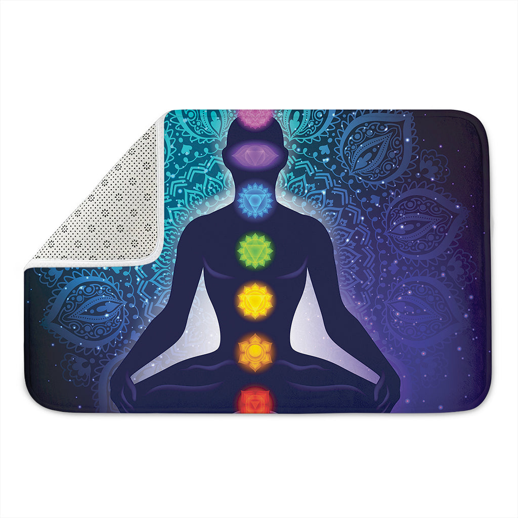 Nine Chakras Aura Print Indoor Door Mat