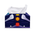 Nine Chakras Aura Print Leather Tissue Box Cover