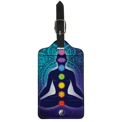 Nine Chakras Aura Print Luggage Tag