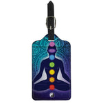 Nine Chakras Aura Print Luggage Tag