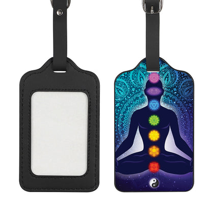 Nine Chakras Aura Print Luggage Tag