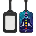 Nine Chakras Aura Print Luggage Tag