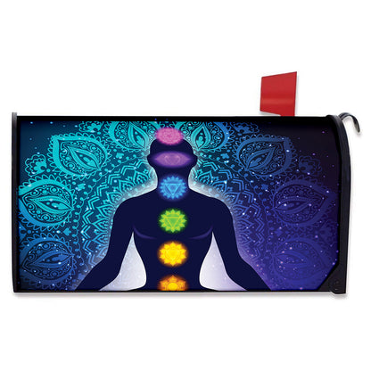 Nine Chakras Aura Print Mailbox Cover