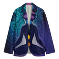 Nine Chakras Aura Print Men's Blazer
