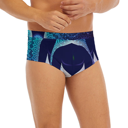 Nine Chakras Aura Print Men's Briefs