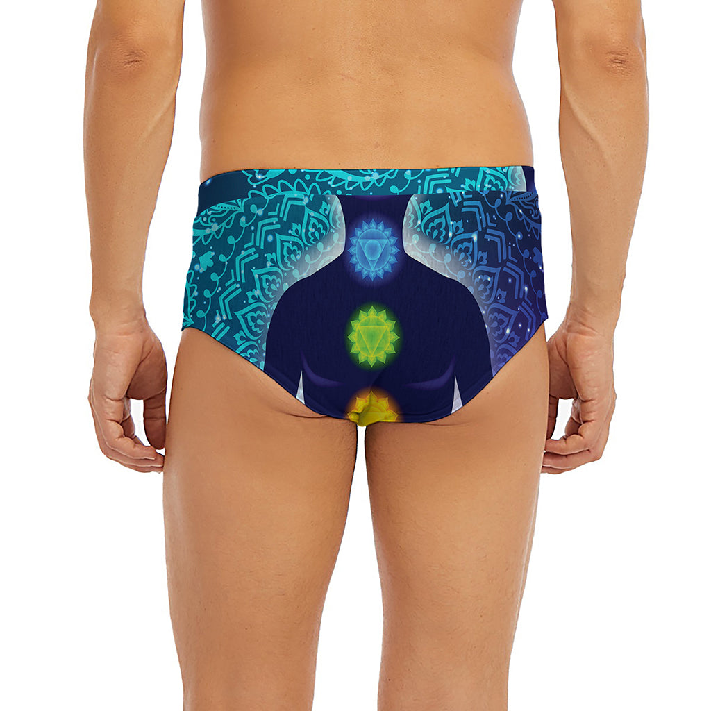 Nine Chakras Aura Print Men's Briefs