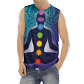 Nine Chakras Aura Print Men's Fitness Tank Top