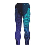 Nine Chakras Aura Print Men's leggings