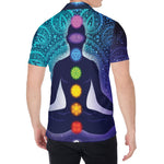 Nine Chakras Aura Print Men's Shirt