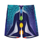 Nine Chakras Aura Print Men's Sports Shorts
