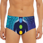 Nine Chakras Aura Print Men's Triangle Swim Briefs