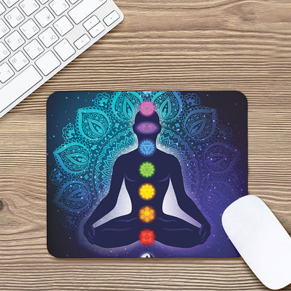 Nine Chakras Aura Print Mouse Pad