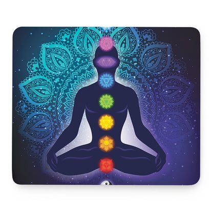 Nine Chakras Aura Print Mouse Pad