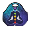 Nine Chakras Aura Print Neoprene Lunch Bag