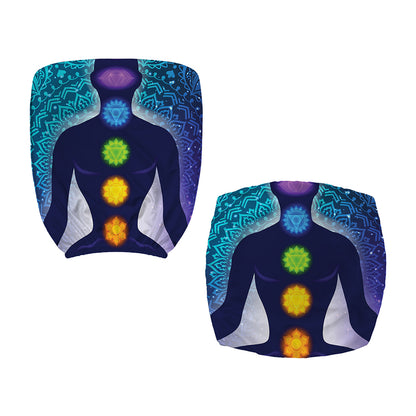 Nine Chakras Aura Print Office Chair Cover