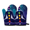 Nine Chakras Aura Print Oven Mitts