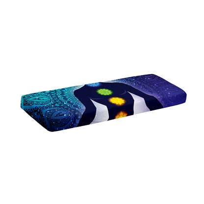 Nine Chakras Aura Print Piano Keyboard Cover