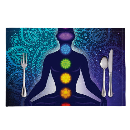 Nine Chakras Aura Print Placemat