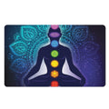 Nine Chakras Aura Print Polyester Doormat