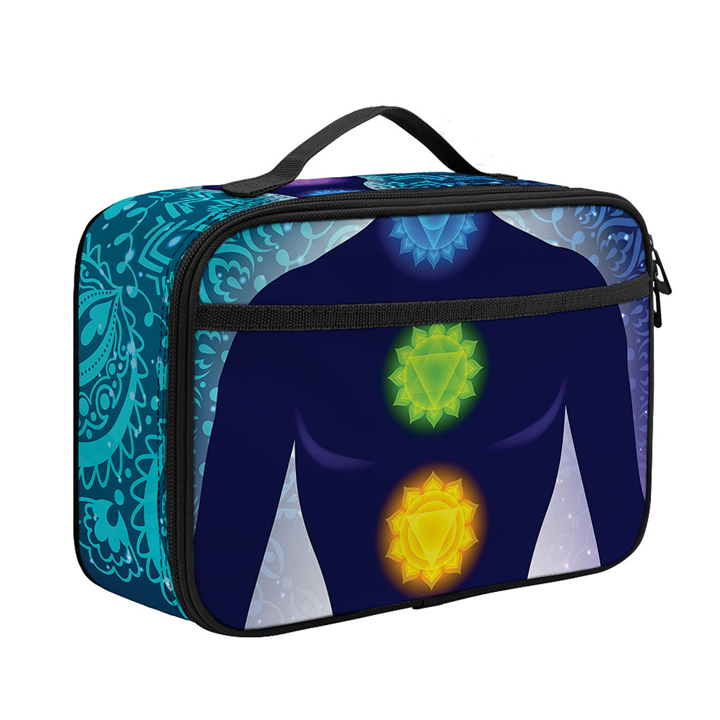 Nine Chakras Aura Print Portable Lunch Bag