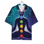 Nine Chakras Aura Print Rayon Hawaiian Shirt