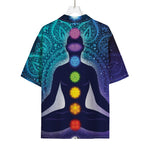 Nine Chakras Aura Print Rayon Hawaiian Shirt