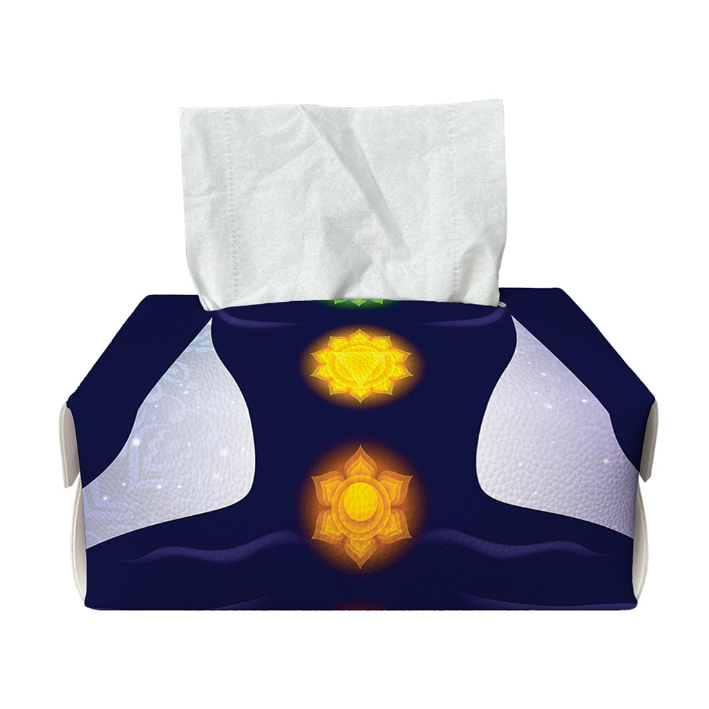 Nine Chakras Aura Print Rectangle Tissue Box Cover