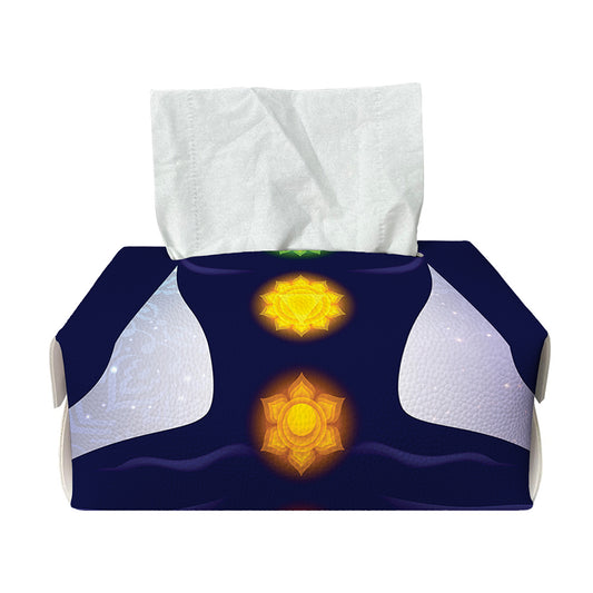 Nine Chakras Aura Print Rectangle Tissue Box Cover