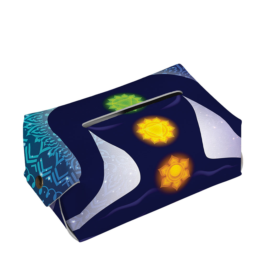 Nine Chakras Aura Print Rectangle Tissue Box Cover