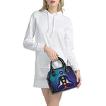 Nine Chakras Aura Print Shoulder Handbag