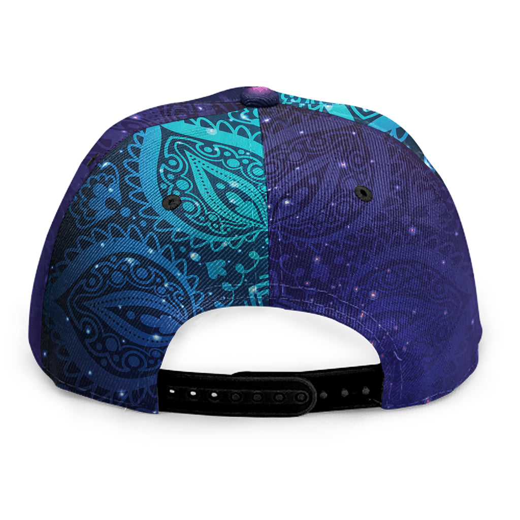 Nine Chakras Aura Print Snapback Cap