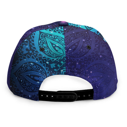 Nine Chakras Aura Print Snapback Cap