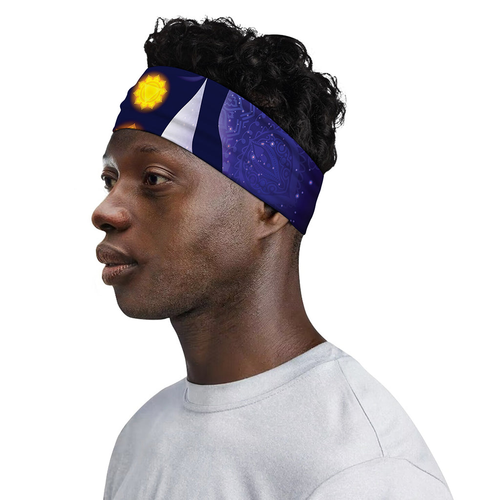 Nine Chakras Aura Print Sports Headband