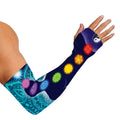 Nine Chakras Aura Print Sun Protection Arm Sleeves