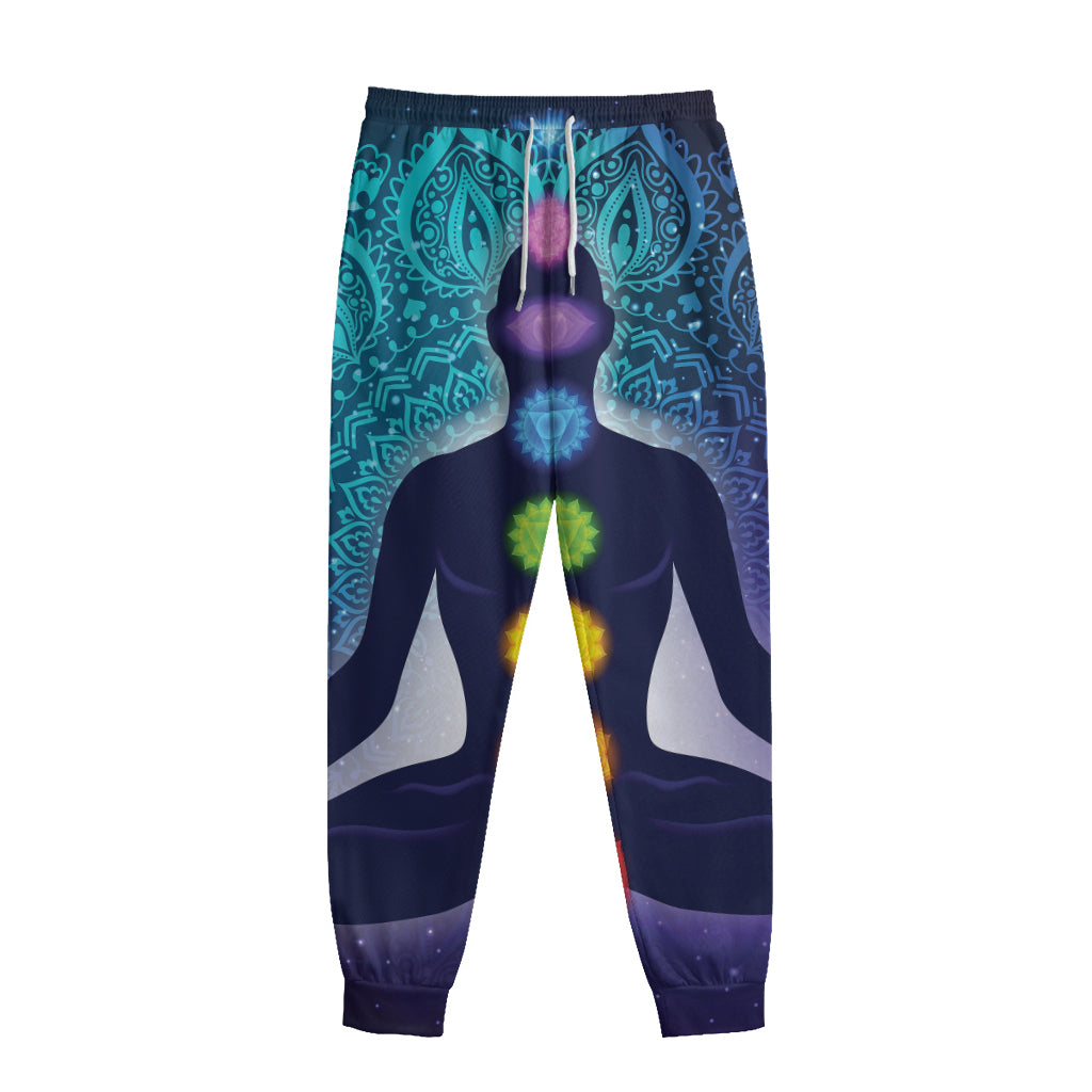 Nine Chakras Aura Print Sweatpants