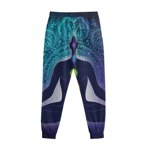 Nine Chakras Aura Print Sweatpants