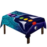 Nine Chakras Aura Print Tablecloth