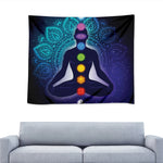 Nine Chakras Aura Print Tapestry