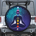 Nine Chakras Aura Print Tire Cover With Camera Hole