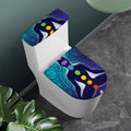Nine Chakras Aura Print Toilet Lid And Tank Cover Set