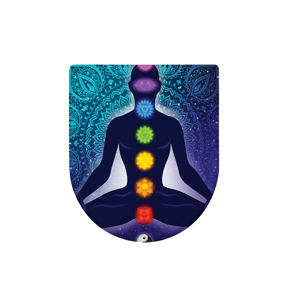 Nine Chakras Aura Print Toilet Lid Cover