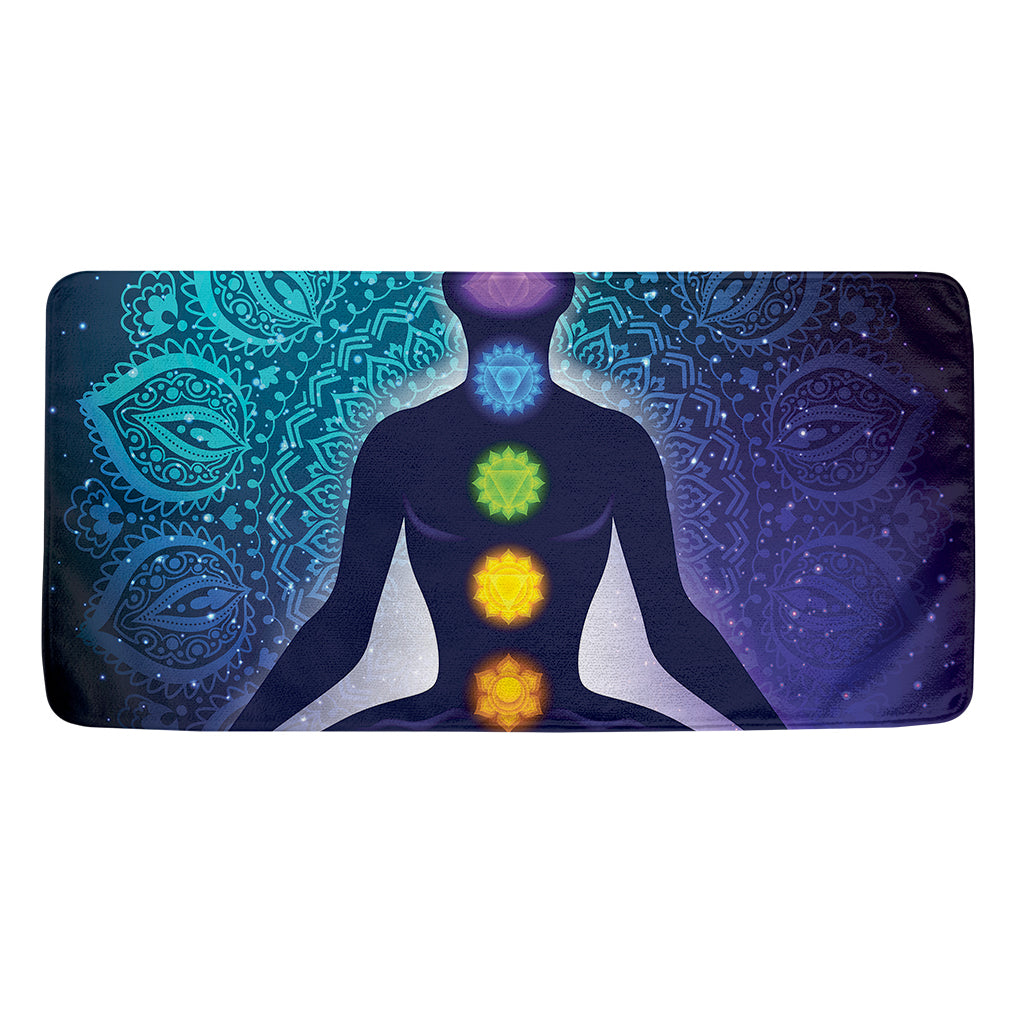 Nine Chakras Aura Print Towel