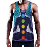 Nine Chakras Aura Print Training Tank Top