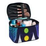 Nine Chakras Aura Print Travel Makeup Bag