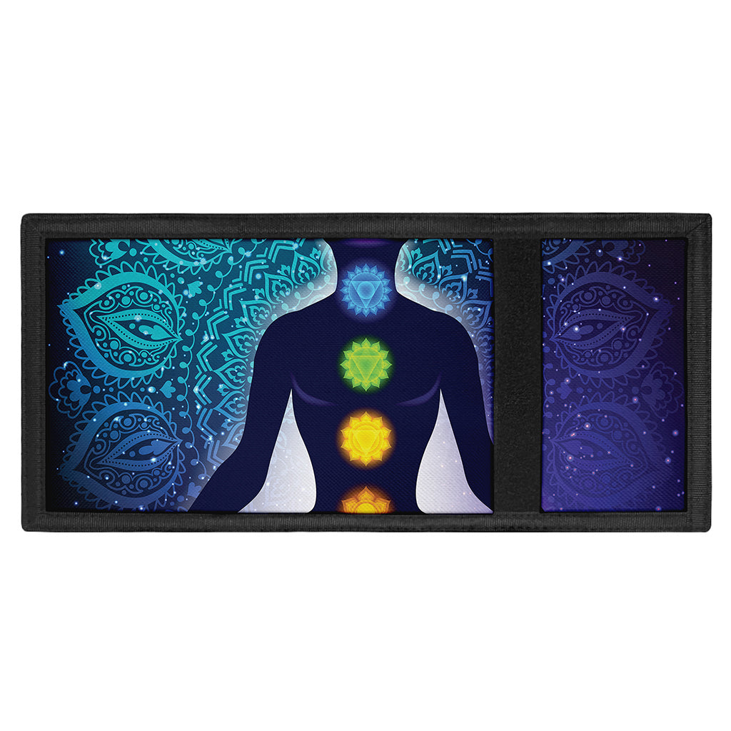 Nine Chakras Aura Print Trifold Wallet