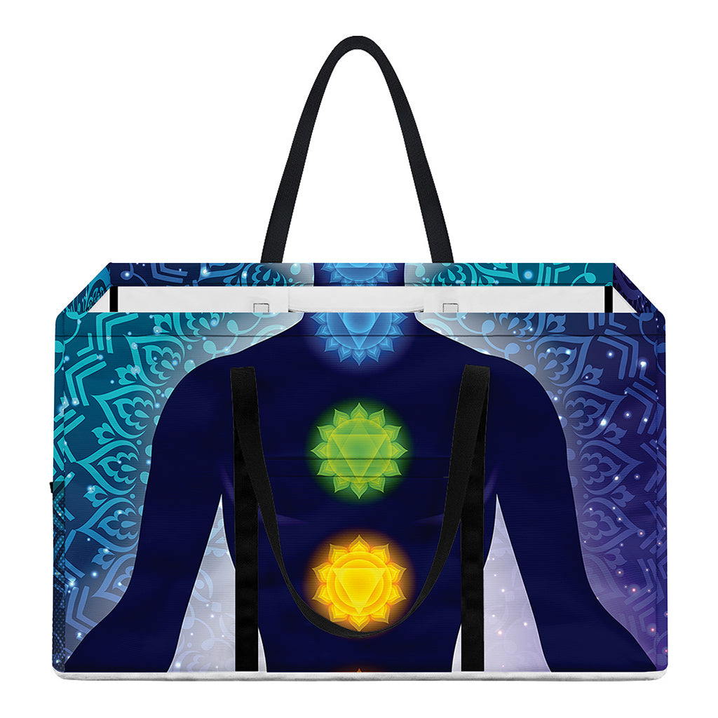 Nine Chakras Aura Print Utility Tote Bag