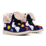 Nine Chakras Aura Print Winter Boots