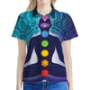 Nine Chakras Aura Print Women's Polo Shirt